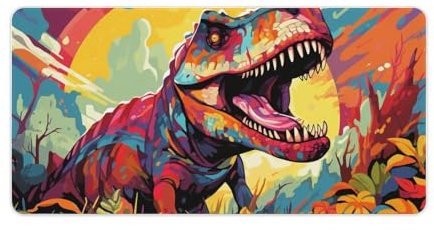 LHCXBBSLP Tapis de Souris Anciens Dinosaures 30 x 60 cm, Base en Caoutchouc antidérapant, pour Ordinateur Portable, Bureau, Jeu