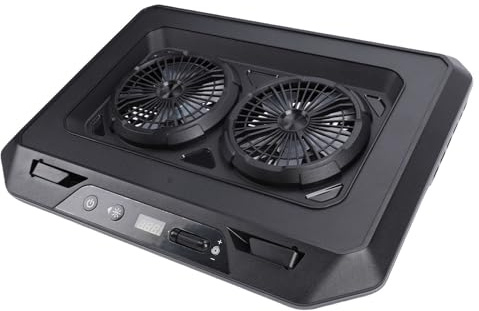 Asixxsix RGB Gaming -Laptop -Kühlkissen, 2 Turbo -Lüfter 6 Heights Verstellbarer Kühlständer, die mit Belüftung für 15,6 Bis 19 Zoll Laptops auf Dem Schreibtisch oder Lap Geneigt Sind