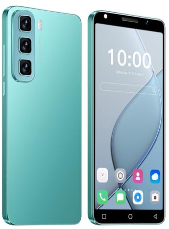 PrzTIk Hot50 Billiges Handy, 5,0 Zoll HD-Bildschirm, 16GB ROM (Erweiterung auf 128GB), 3500mAh große Batterie, Gesichts-ID/WiFi/GPS/Android-Telefon (Green)