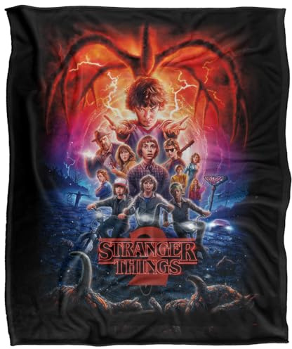Stranger Things Season 2 Poster Silky Touch Super Soft Throw Blanket 152 X 127 cm