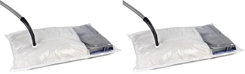 WENKO Vakuum Aufbewahrungssystem 135 x 90 cm - Vakuum Aufbewahrungsbeutel, Polyethylen, 90 x 135 cm, Transparent (Packung mit 2)