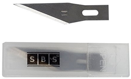 SBS Bastelmesserklingen für Bastelmesser Hobbymesser Skalpell Ersatzklingen - 100 Stück
