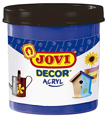 Jovi - Acryl, Caja de 6 Botes, Pintura multisuperficie, Color Azul Oscuro (67024)
