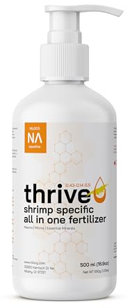 ThriveS Shrimp Specific All in One Aquarium Fertilizer – 500ml Liquid Plant Food – Comprehensive nutrients – Aquarium Nutrition – Convenient to Use – Concentrated Aquarium Plant Fertilizer