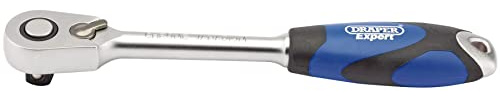 Draper 26516 1/2-Inch Square Drive Micro Head Reversible Soft Grip Ratchet