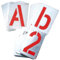Dönges Signierschablonensatz, 0-9, 10 tlg., Schriftgröße 30 mm (Signierschablone Schablonen)