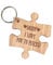 Daddy I love you to pieces | Jigsaw shaped keyring keychain | gift for Dad | present for Fathers Day