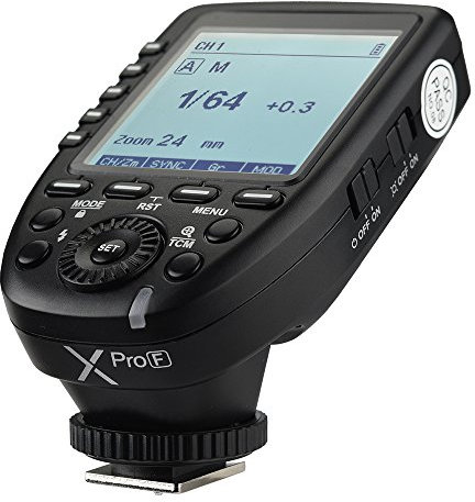 Godox Xpro-F TTL Drahtloser Blitzauslöser , 2.4G 1 / 8000s HSS TTL Konvertierungshandbuch TCM-Funktion Großer LCD-Bildschirm-Flash-Sender für Fuji Fujifilm-Kameras