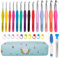 Whew Clear case 1001Häkelnadel-Set mit Koffer 14 Größen (Swahars)