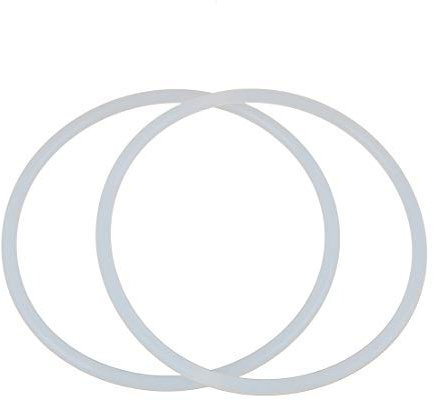 sourcing map 2 Stück Silikon O-Ringe, 90mm OD 82mm ID 4mm Breite VMQ Dichtung für Kompressor Ventile Rohr Reparatur, Weiß