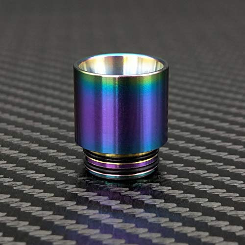 Denghui-ec, Rainbow Vape Boquilla De Acero Inoxidable 810 Punta De Goteo para Atomizador De Cigarrillo para SMOK TFV12 Prince / TFV8 Big Baby Tank (Color : Rainbow)