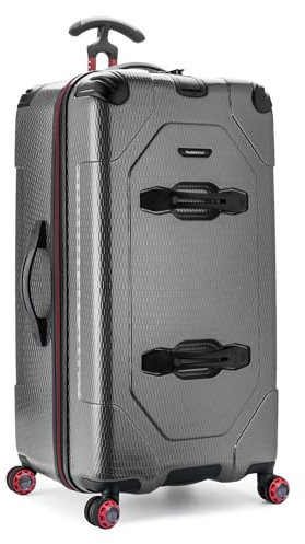 Traveler's Choice Maxporter - Valigia rigida da 76,2 cm, grigio, 30 Trunk Luggage, Maxporter II - Valigia rigida in policarbonato con ruote girevoli
