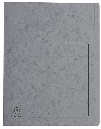 Exacompta 39989E Premium Schnellhefter. Aus extra starkem Colorspan-Karton für DIN A4 kaufmännische Heftung grau Hefter ideal für Büro und Schule