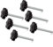 SPEEDWOX Lot de 6 vis de serrage M5 x 40 prune en forme de vis moletées à main - Filetage mâle