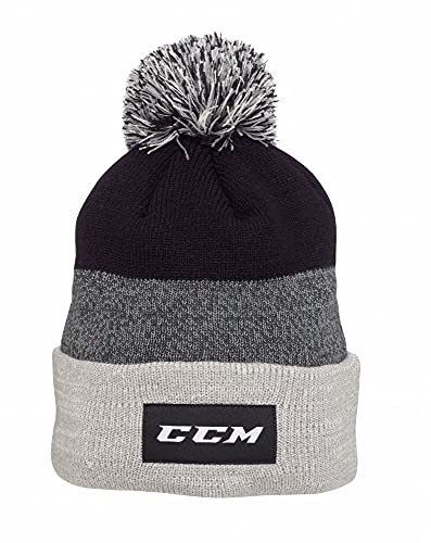 CCM Team Fleece Pom Knit 2.0, Farbe:schwarz