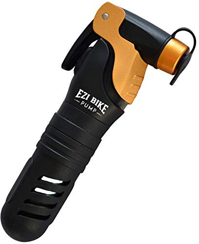 Ezi Bike Pump - CO2 Bike Tire Inflator - No CO2 Cartridge, Trigger Control, Quick Release Lever, Mini Size, Lightweight, for Road, Mountain, Gravel Bikes and E-Bikes. Fast Tire Inflation in 3 Seconds.