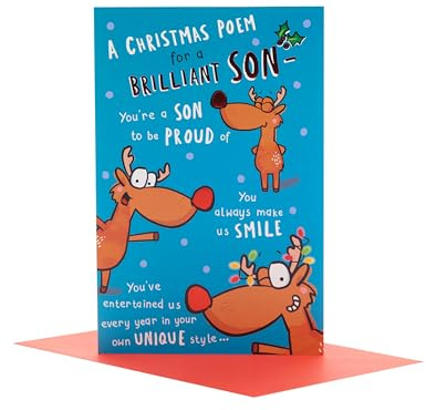 UK Greetings Weihnachtskarte für Sohn