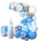 Hellblau Luftballon Girlande Sipeayan Blau Weiß Silber Ballon Girlande Kit 129 Stück Helium Mettalic Konfetti Latex Luftballons für Kinder Junge Geburtstag Hochzeit Babyparty Taufe Party Dekoration