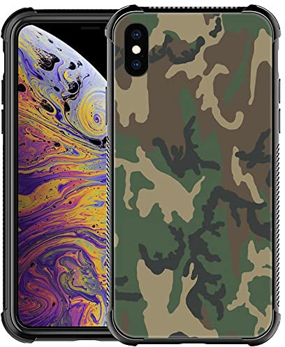 iPhone Xs MAX Case,H0S Commando Camo Street Fashion Design iPhone Xs MAX Cases for Boys Girl Graphic Shockproof Soft Silicone TPU Non-Slip Case for Apple iPhone Xs MAX
