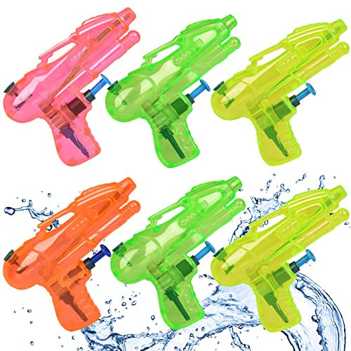 Noosverl Noosverl 6 PCS Wasserpistole,Wasserpistolen Set für Kinder,Wasserpistole Kinder,Wasserpistole Spielzeug für Kinder für Garten Pool Strand