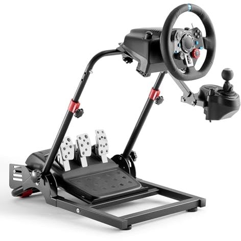 DIWANGUS Steering Wheel Stand Foldable Racing Wheel Stand Adjustable Gaming Sim Racing Rig for Logitech G29 G920 G923 G25 G27 Thrustmaster T300Rs T300Gt T150Rs Supporting TX Xbox