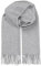 Becksöndergaard Schal Damen - Crystal Edition Scarf in Light Grey (Grau) - Großer warmer Damenschal Einfarbig aus 100% Wolle - Breite: 50 x Länge: 220 cm