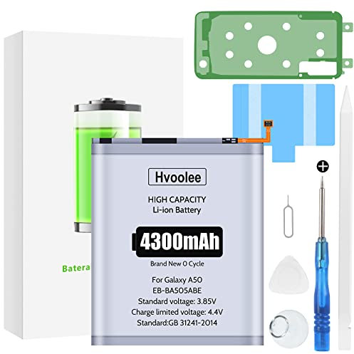 4300mAh Akku für Samsung Galaxy A50,A30,A20,A50s,A30s Interner Ersatzakku Hohe Kapazität Handy-Akku Li-Polymer EB-BA505ABU Ersatzakku mit Reparaturset