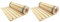 SudoreWell® 2 x Sauna Rollrost Holzmatte Bodenrost Kiefer 90 x 50 x 1,5cm (V-C002)