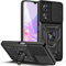 XCYYOO Funda para OPPO A78 5G con Anillo Magnético Soporte - Carcasa Antigolpes con Protección de Cámara Deslizante - Armadura Protectora Case - Negro