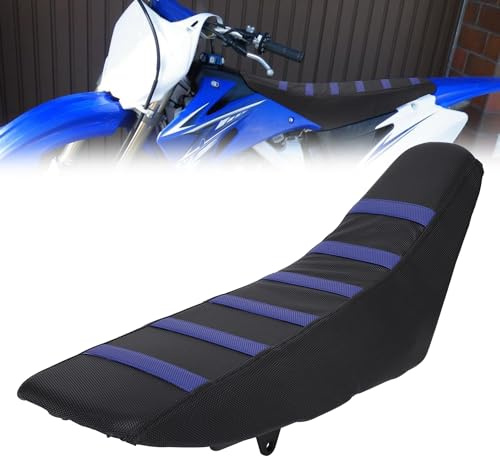 JFG RACING sitzbankbezug Motorrad Dirt Bike Sitzbezug Universal für YZF250 YZF450 YZ85 YZ125 PW50 PW80 Motocross Pit Bike Enduro-Blau