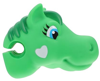 Kisangel 1Stk Lenker Dekoration Scooter zubehör Kinder Tierkopf Einhorn für Fahrrad Einhorn Fahrradzubehör Einhorn Scooter Roller Pferdekopf Griffigkeit schmücken Spielzeug Kieselgel