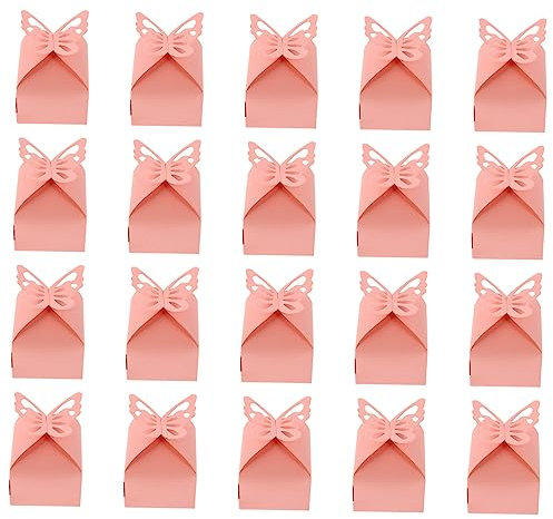 LALAFINA 50 Pezzi scatola di caramelle pieghevole caramelle al cioccolato porta regali scatole regalo per regali scatole di imballaggio per caramelle nuziali presentare scatole di caramelle