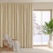 PONY DANCE Vorhänge Wohnzimmer mit Kräuselband Thermogardine Wärmeisolierend 1er Set Verdunkelungsvorhang für Schiene Extra Breite Gardinen Blickdicht, H 260 x B 300 cm, Biscotti Beige