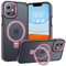 BENTIACC Handyhülle iPhone 11 Hülle, mit Unsichtbarer Ständer, mit Mag-Safe, Militärschutz, [Transluzente Matte] Kratzfeste Anti-Fingerabdruck Stoßfest hülle iPhone 11 (Hellrosa, iPhone 11)