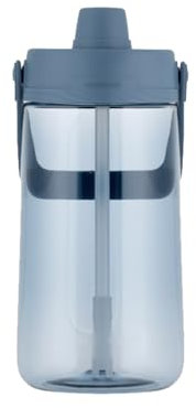 AIRAU Borraccia Termica Manico e indicatore del Tempo - Tazza Shaker Portatile per Sport, Palestra e Campeggio - Elegante Colore Blu - Grande capacità di 1500 ml/52,9 Once