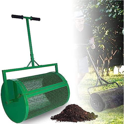 OSBELE Spandiconcime da 24 Pollici, Spandiconcime per Prato e Giardino, con Manico a Forma di T Regolabile per piantare e Semina, Spandiconcime per Prati e Giardino, Separato 40x60 cm