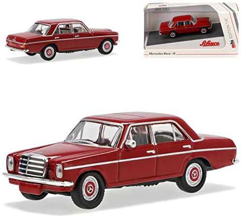 Mercedes-B 220/8 Strich Acht Limousine Rot W114 W115 1967-1976 H0 1/87 Schuco Modell Auto