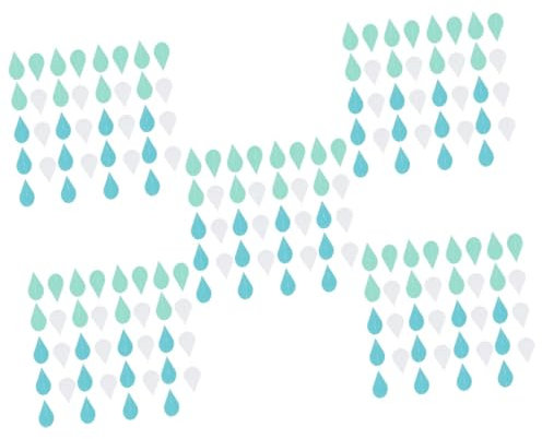 TOPBATHY 20 Schnüre Regentropfen Latte Ornament Babyparty Wimpelkette Zum Aufhängen Regentropfen Girlande Regentropfen Wimpelkette Zum Aufhängen Requisite Hochzeits Party Banner