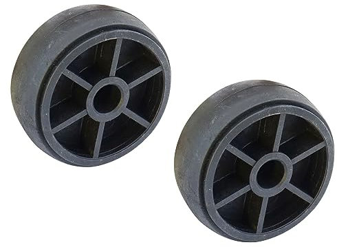 SECURA 2x Reifen Rad Ø90mm kompatibel mit Scheppach HP2000S Rüttelplatte