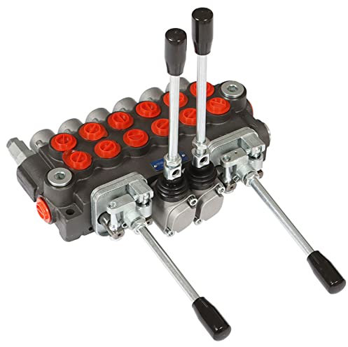 WYZSXX distributore Idraulico direzionale con 2 Joystick, 6 Bobine 11 gpm 3625 psi Porte SAE valvola idraulica a Doppio Effetto per trattori caricatori cisterne caricatori spaccalegna