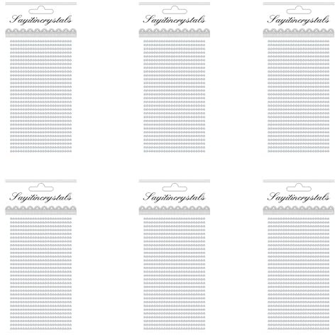 Mcoser Silver Rhinestone Stickers 3mm Self-Adhesive Acrylic Crystal Gems Stickers for Nails Face Clothes DIY Craft Decorations (6 Sheets)