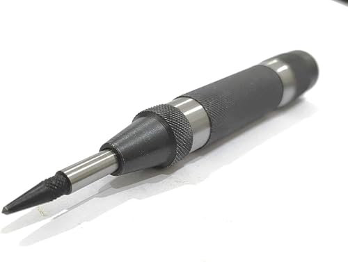 Buyohlic Automatic Center Punch with Replaceable Hardened Steel Tip (Heavy Duty)