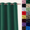 WUXXIANG Gardinen Blickdichte Vorhänge 90 x 35 cm Größe Und Farbe Wählbar, Dekoschal Fensterschal für Schlafzimmer, mit Raffhalter für Küche Fensterdekoration, Grün