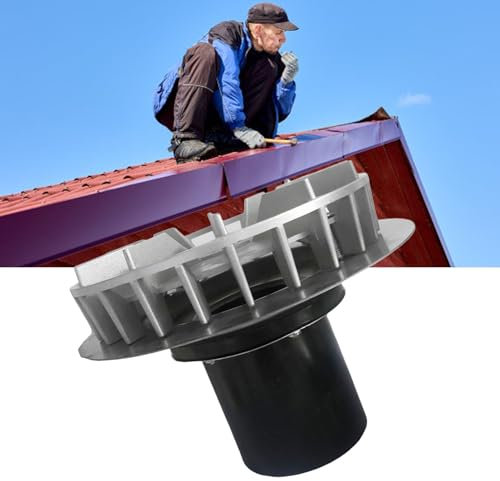 Aluminium-Siphon-Regenwassersammler, Zubehör für Sekundäres Suspensionsentwässerungssystem, DN100-Dach-Regenwassersammler mit Siphon-Regenwasserumlenker für Haushalte, Bauernhöfe