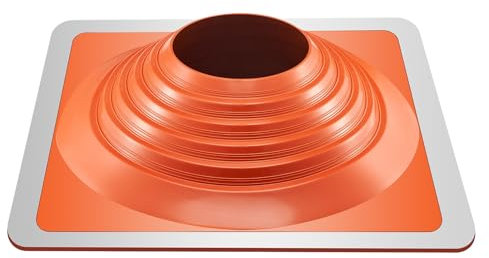 VEVOR Roof Pipe Flashing Boot, Fit Pipe OD 10 to 18, Flexible Silicone Roofing Jack Pipe Flashing, High Temp -101℉ to 437℉, Endurable Square Metal Base, for Chimney, Wood Stove & Outdoor Vent Pipes