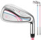 Fer de golf pour femme #7 - Tige en graphite/acier de 50 g - Fer de club de golf pour adultes et femmes (avec tige en graphite rose)