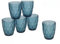 Gerimport Set de 6 vasos LIZ 270ml AZUL