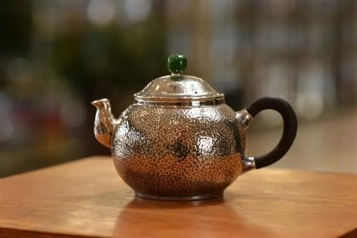 Teapots 110ml Japanese Retro Teapot Kettle Home Tea Ceremony Kungfu Set Silver Pot 999 Sterling Handmade Porcelain Tea Set Portable Tea Set