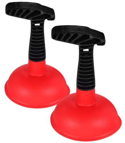 SHINEOFI 2pcs Powerful Kitchen Sink Drain Plunger Rubber Suction Pipe Unblocker for Bathroom and Kitchen Practical Clog Cleaner Gadget for Home Office Hotel Use