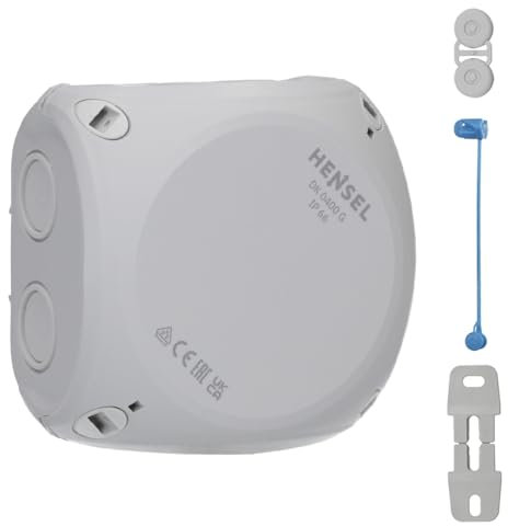 Hensel DK0400G Kabelabzweigkasten Feuchtraumdose IP 66 bis 4 qmm 3phasig, 6 qmm 1phasig, ohne Klemme